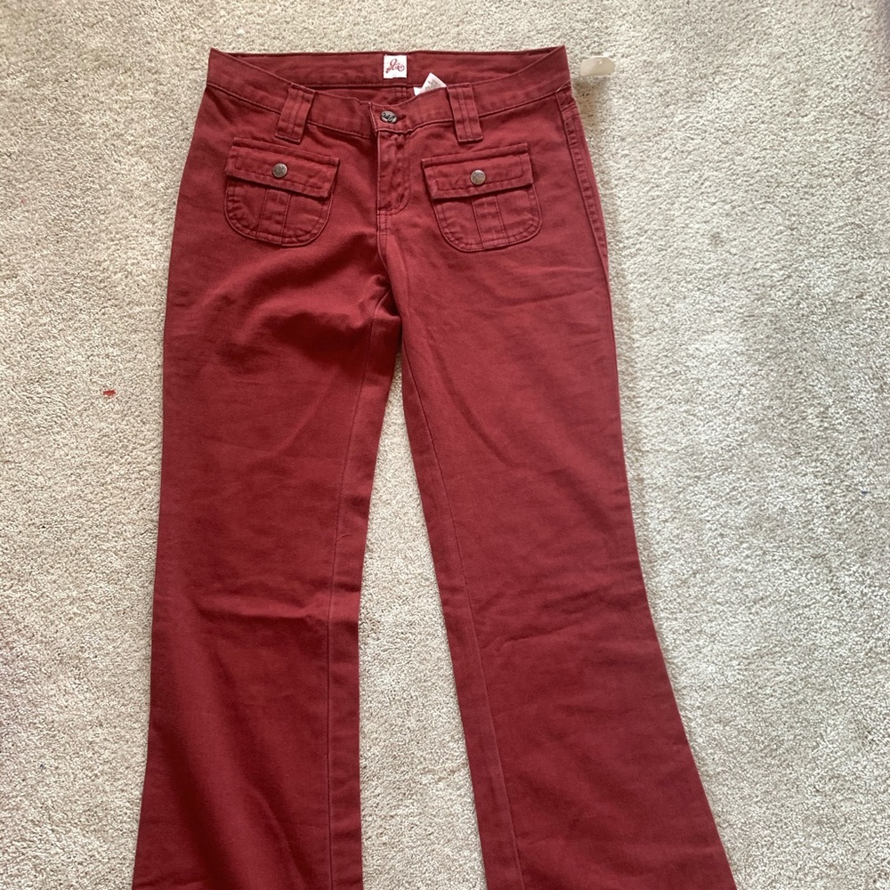 Burgundy red vintage jeans!